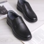 کفش طبی مردانه چرم طبیعی کد 439