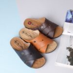 صندل مردانه طبی چرم طبیعی بانی پاژ مدل آرون