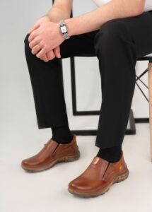 کفش مردانه طبی چرم طبیعی کد 444