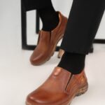 کفش مردانه طبی چرم طبیعی کد 444