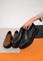 کفش مردانه طبی چرم طبیعی کد 437