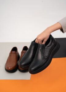 کفش مردانه طبی چرم طبیعی کد 437